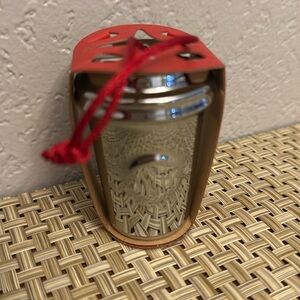 Starbucks 2014 Paper Cup Silver Ceramic Ornament (011042114) NEW